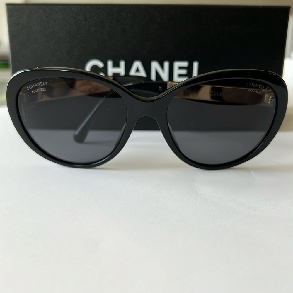 CHANEL Black Sunglasses